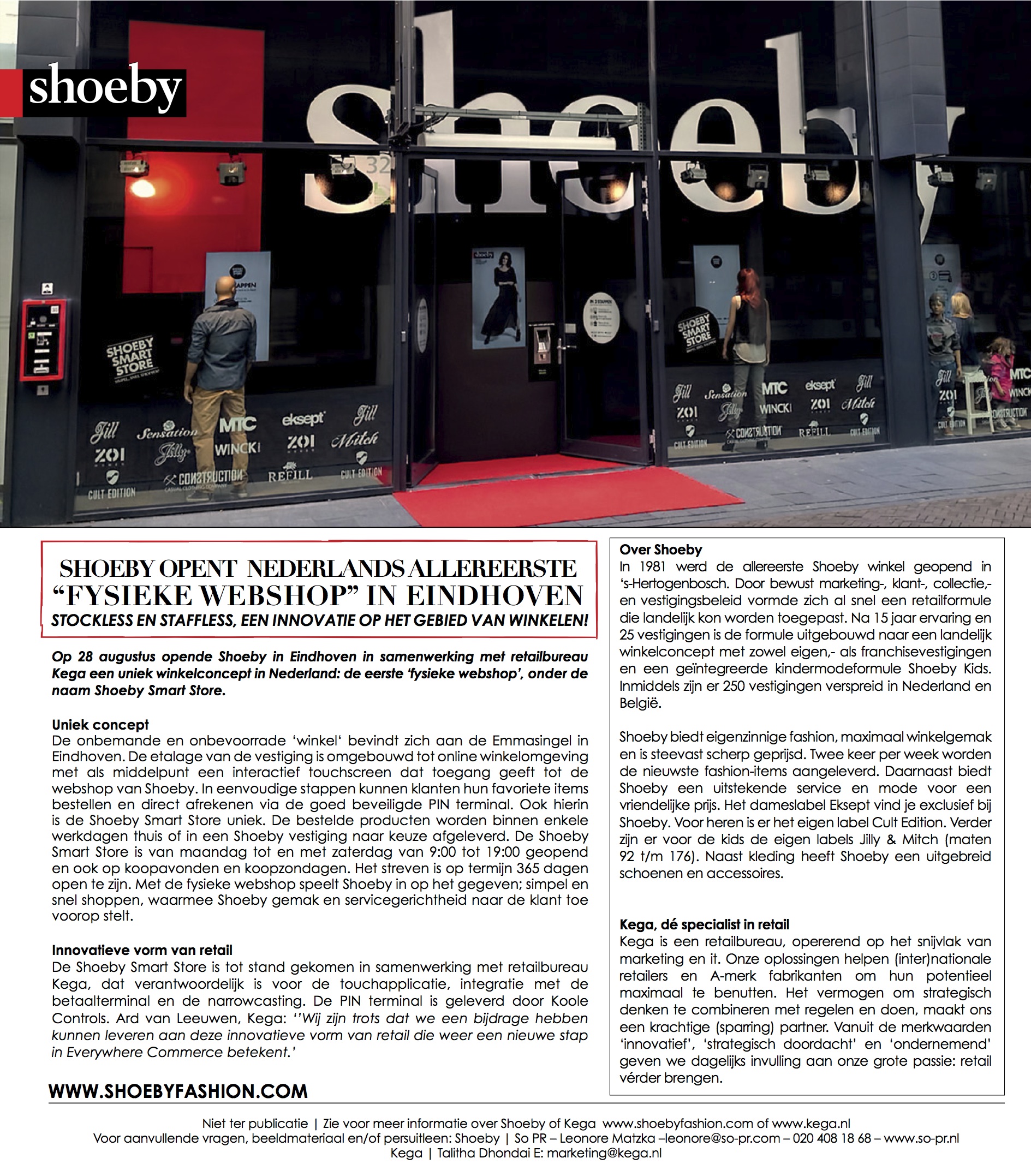 Shoeby opent Nederlands allereerste ''fysieke webshop''