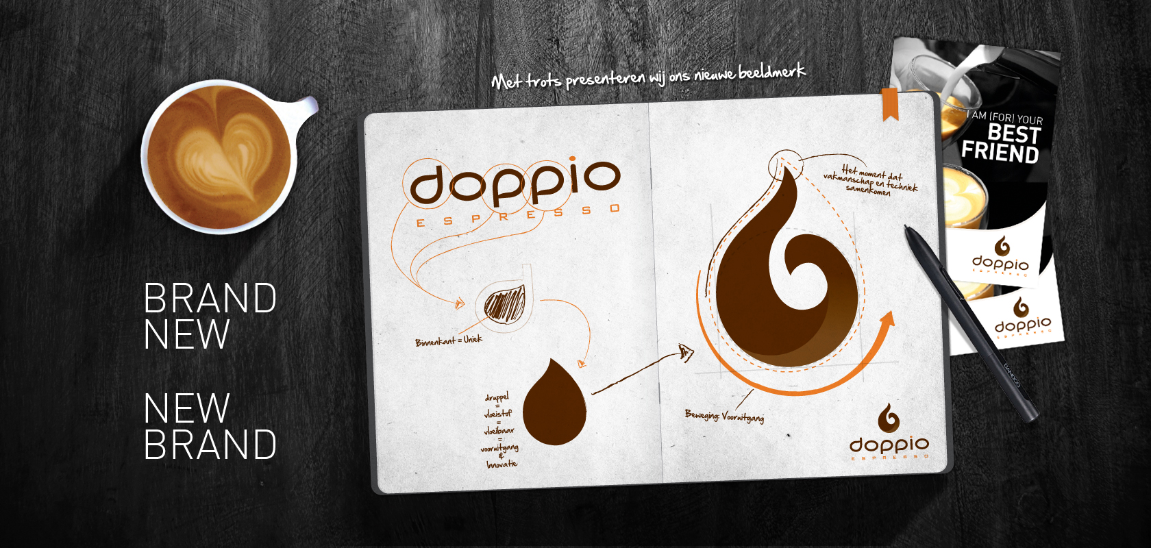 Nieuw logo voor Doppio Espresso